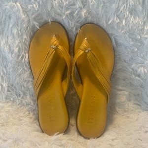 Italian, Schumaker, mustard, yellow size 8 sandals